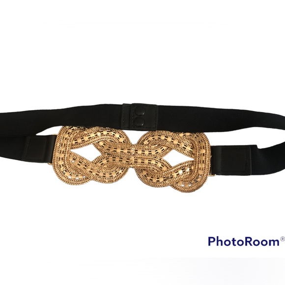 Vintage belt gold with crystals. One size fits all. - Picture 5 of 6